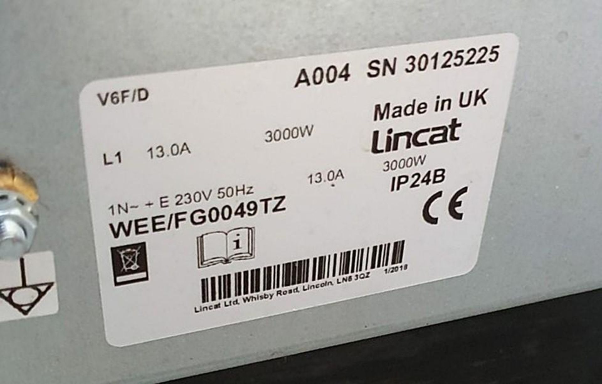 1 x Lincat Electric Fan Assisted Oven and Lincat Silverlink Worktop - Ref: BLT190 - CL449 - Location - Image 11 of 15