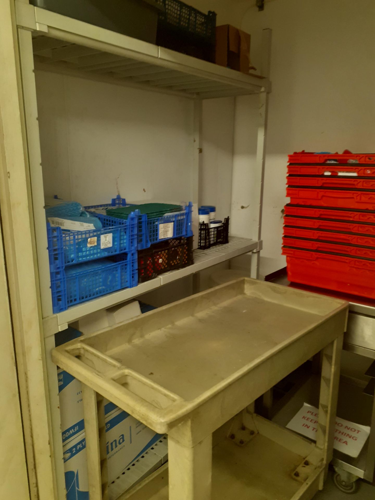 Assorted Job Lot Including Stainless Steel Trolley, Selection of Storage Crates, Plastic Trolley and - Image 3 of 3