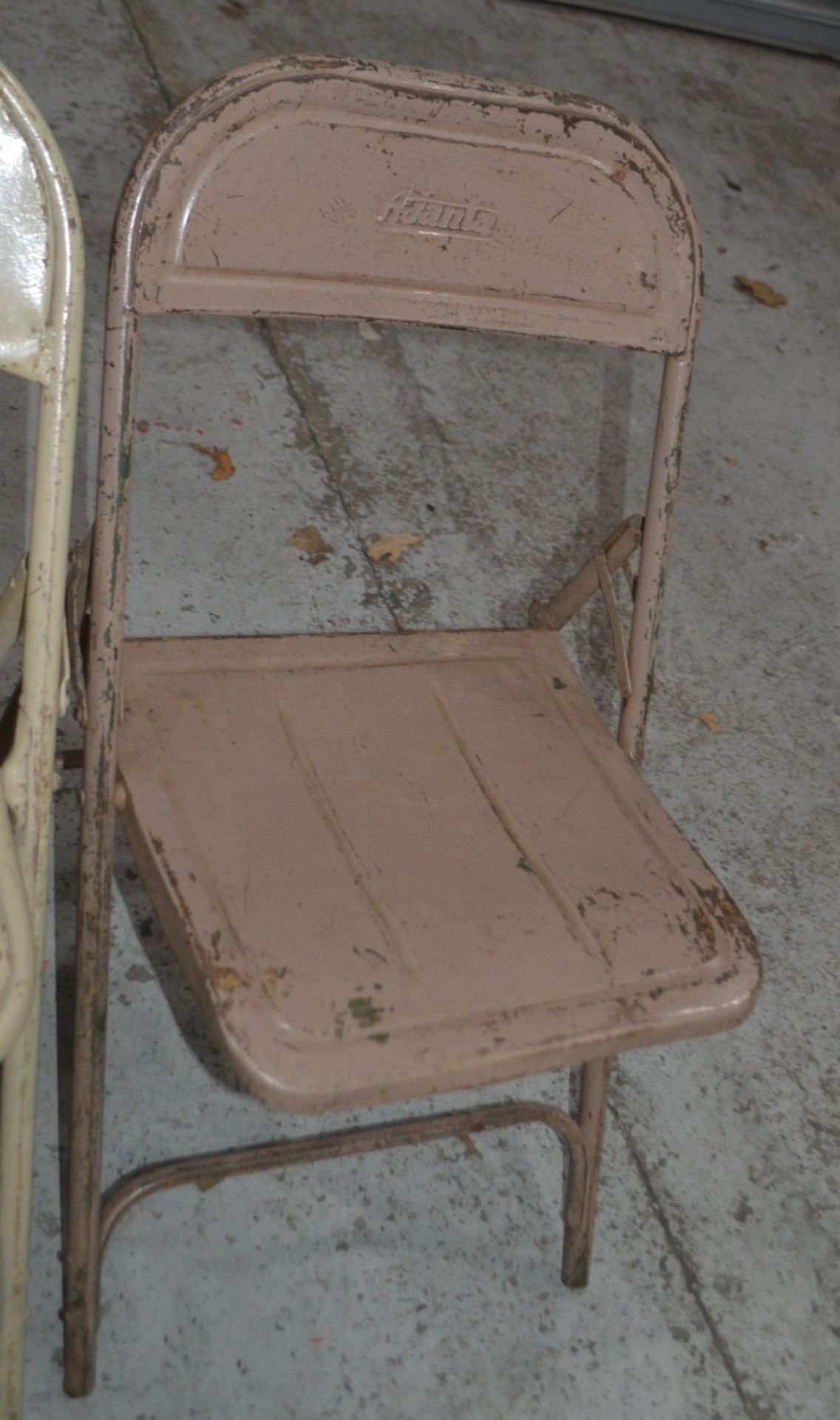 5 x Assorted Rustic Folding Metal Chairs - Dimensions (approx): H78 x W44 x D49cm, Seat 42cm - Image 4 of 6