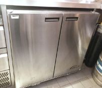 1 x Williams Solid Front Backbar Bottle Cooler - Model BC2SS - Ref: RB277 - CL584 - Location: London