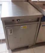 1 x Caterform Stainless Steel Plate Warming Cabinet - 240v - CL582 - Location: London EC4V