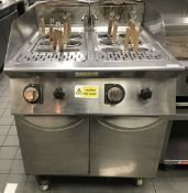 1 x Giorik 23CPG Twin Tank Pasta Boiler With Baskets - Ref: RB236 - CL584 - Location: London W1F