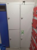 Assorted Collection of Lockers Including Two Upright Double Lockers and One Laundry Locker - CL582 -