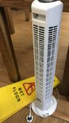 1 x Upright Oscillating Tower Fan Plus Wet Floor Sign - CL587 - Location: London WC2H This item is