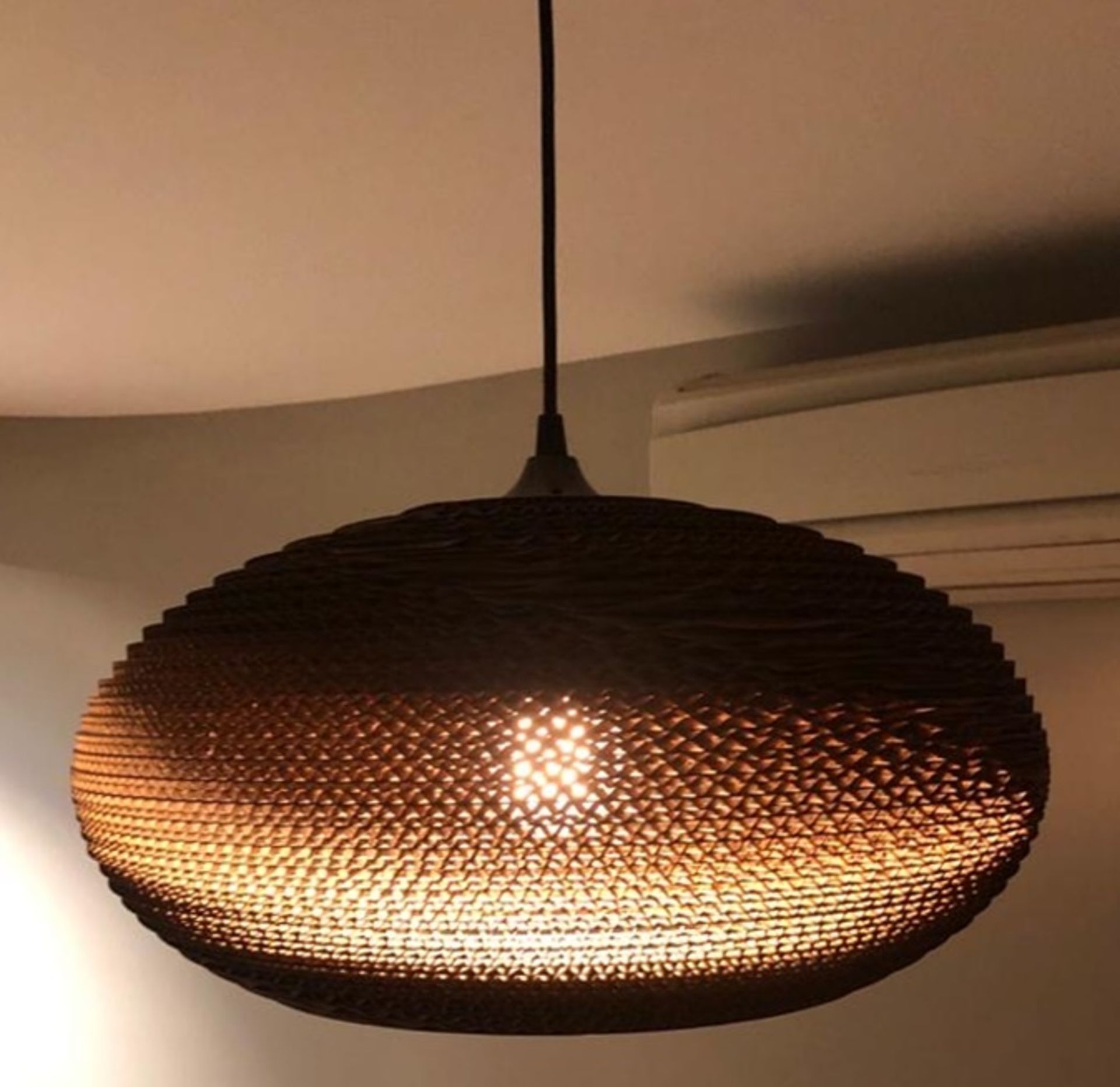 1 x Greypants Scraplight 20 Disc Light Pendant - Handcrafted From Recycled Cardboard - RRP £250 -