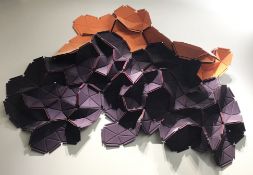 1 x Kvadrat Cloud Three-Dimensional Contemporary Wall Art in the Shape of Australia - 100% Wool -