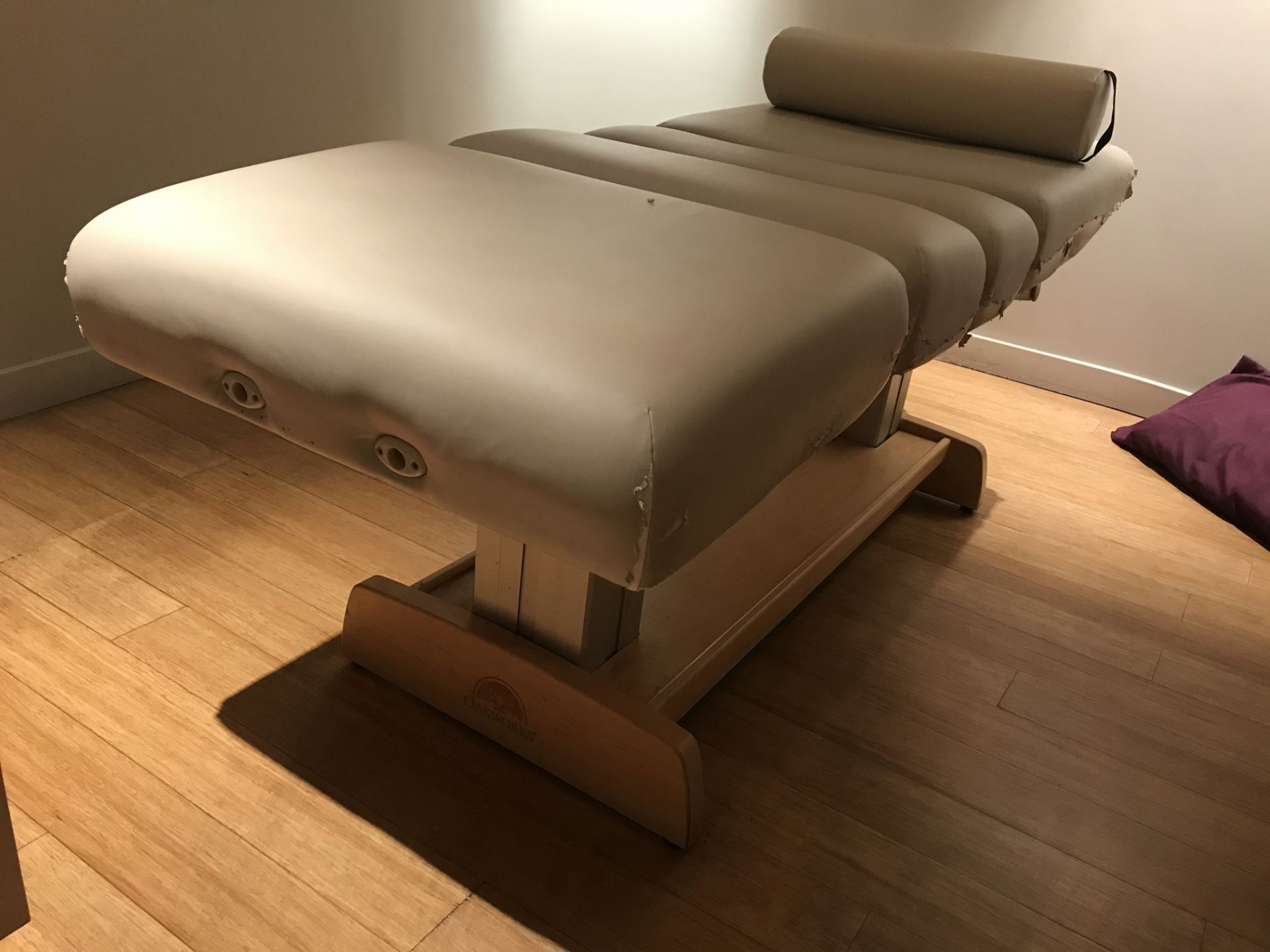 1 x Oakworks Clinician Electric-Hydraulic Massage Table With Footpedal and Linak HBWO Remote Control - Image 10 of 11