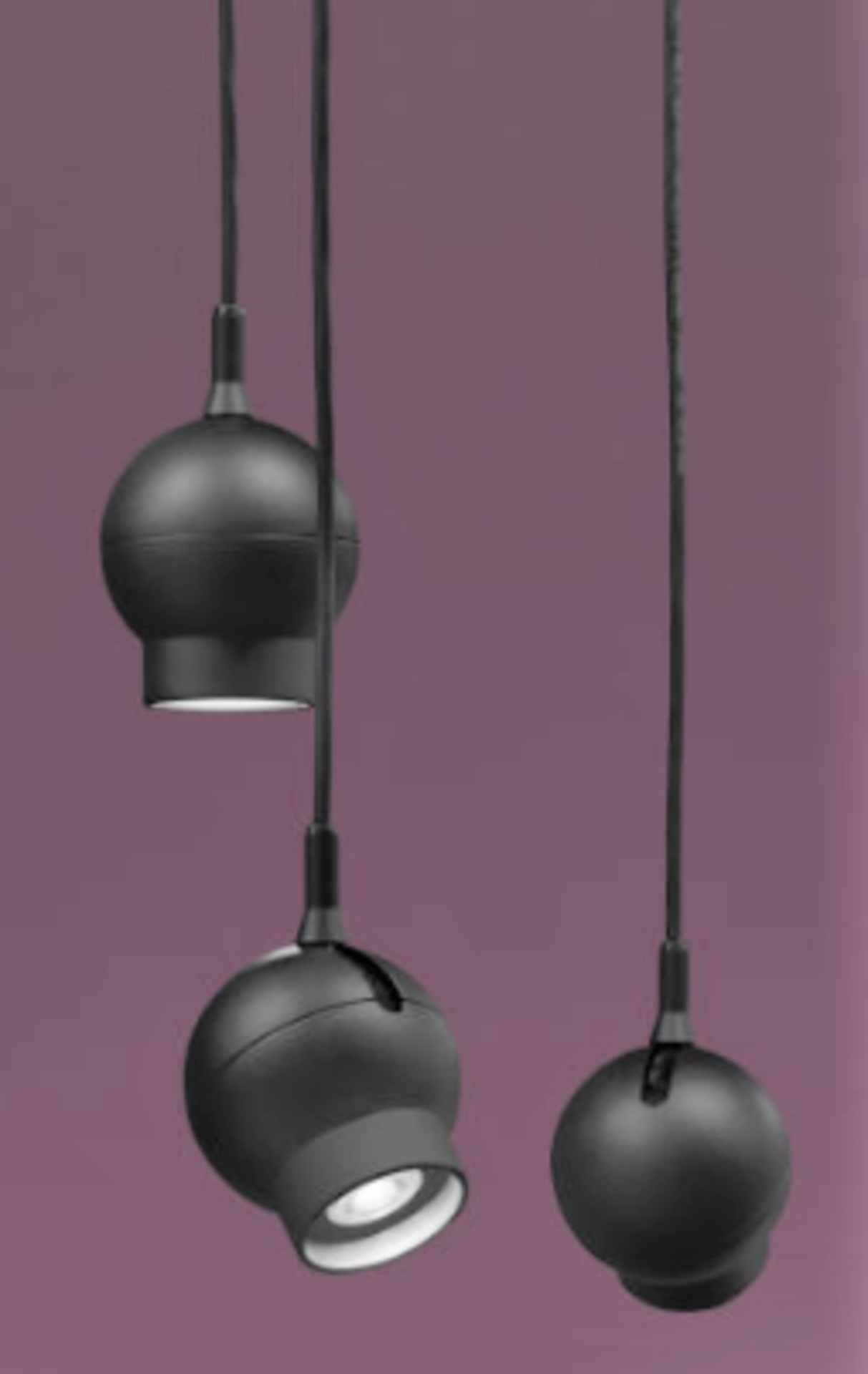 3 x Ateljé Lyktan Designer Ogle Pendant LED Lights With Die Cast Aluminium Casing - Type 201515 -