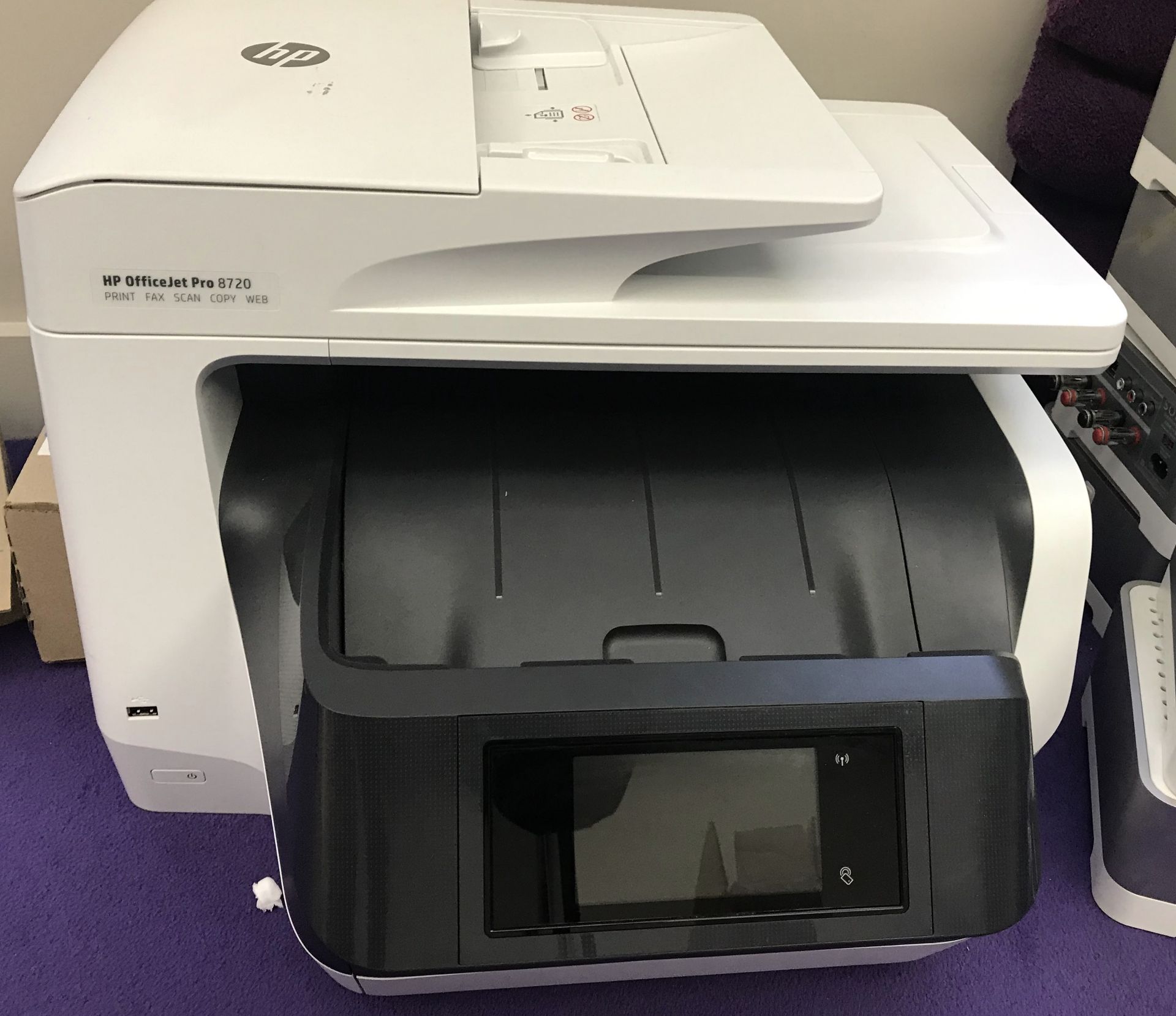 1 x HP Office Jet Pro 8720 Multifunction Printer - Print, Fax, Scan, Copy, Web - CL587 - Location: