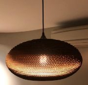 2 x Greypants Scraplight 20 Disc Light Pendants - Handcrafted From Recycled Cardboard - RRP £500 -