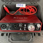 1 X Focusrite Scarlett2I2 In Peli Case - Ref: 1333 - CL581 - Location: Altrincham Wa14