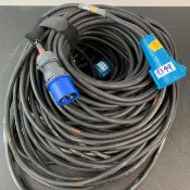 2 X 32Amp Single Phase 30M Cable - Ref: 1349 - CL581 - Location: Altrincham WA14Items will be