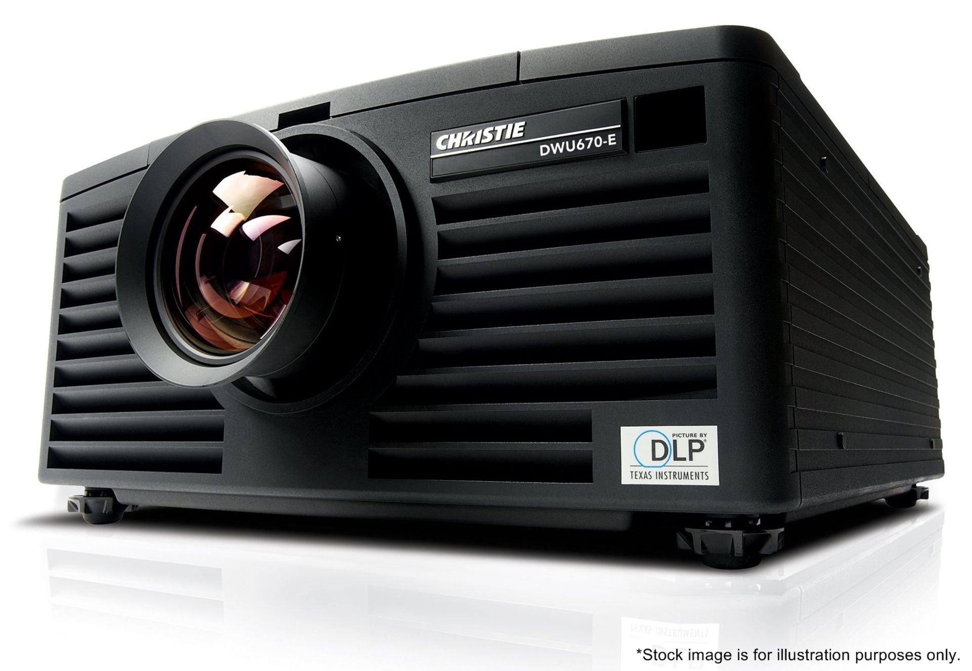 1 x 6K Christie Projector With Remote Control, 2 x Lense Fittings & Power Leads In Flight Case