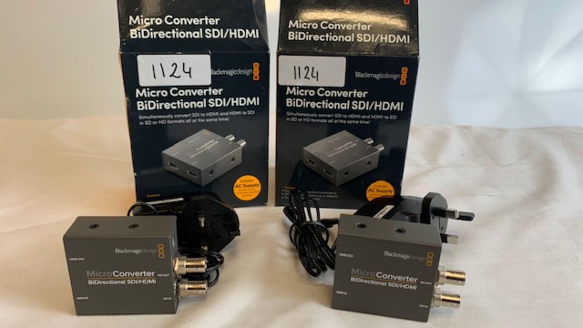 2 x Blackmagic design MicroConverter BiDirectional SDI/HDMI with PSU - Ref: 1124 - CL581 - Location: - Image 2 of 3