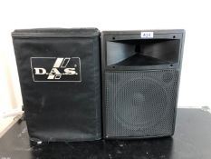 1 x DAS Speaker With Cover - Ref: 656 - CL581 - Location: Altrincham WA14Items will be available