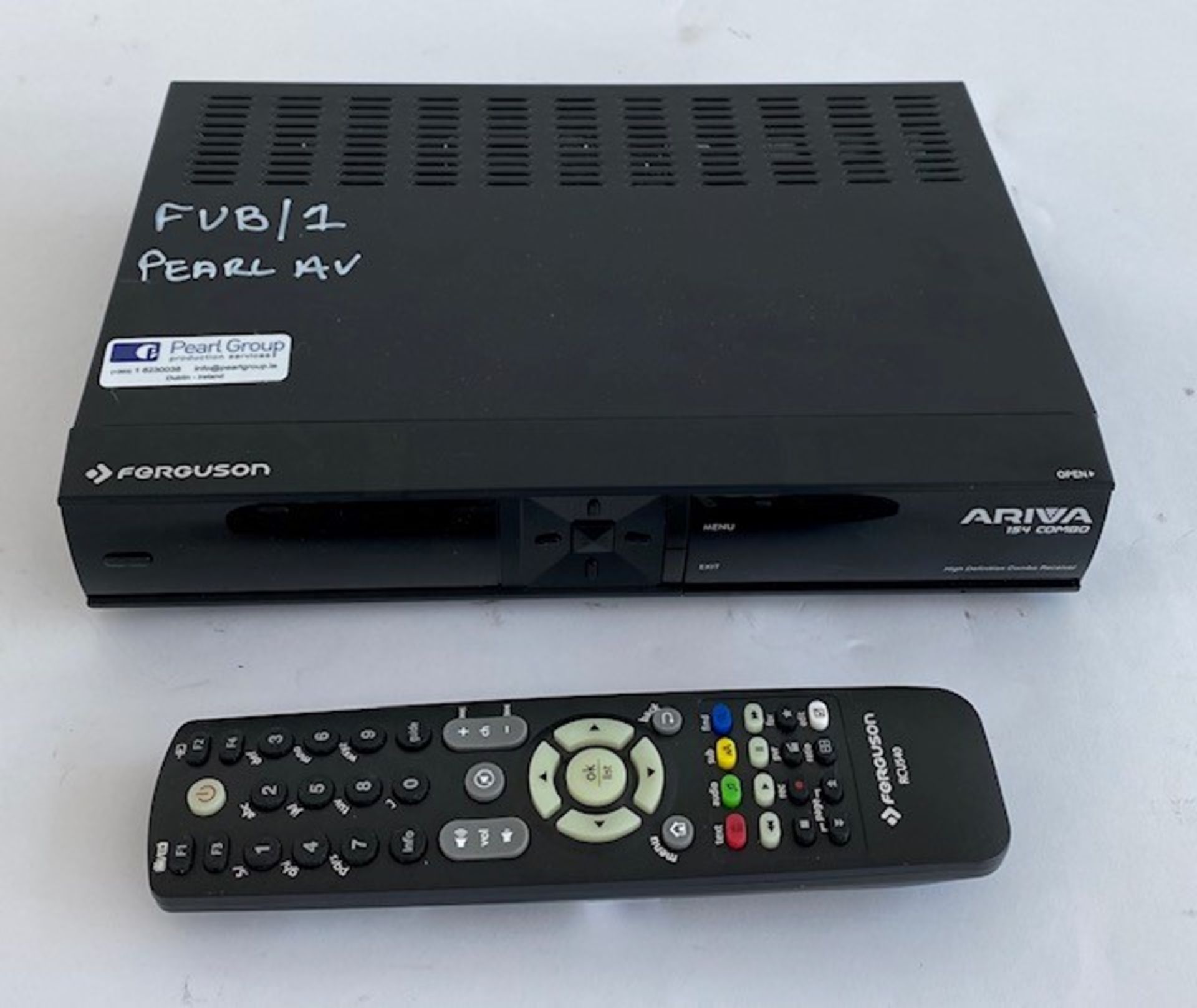 1 x Ferguson Ariva 154 Combo Freeview box inc. Remote And PSU In Flight Case - Ref: 169 - CL581 -