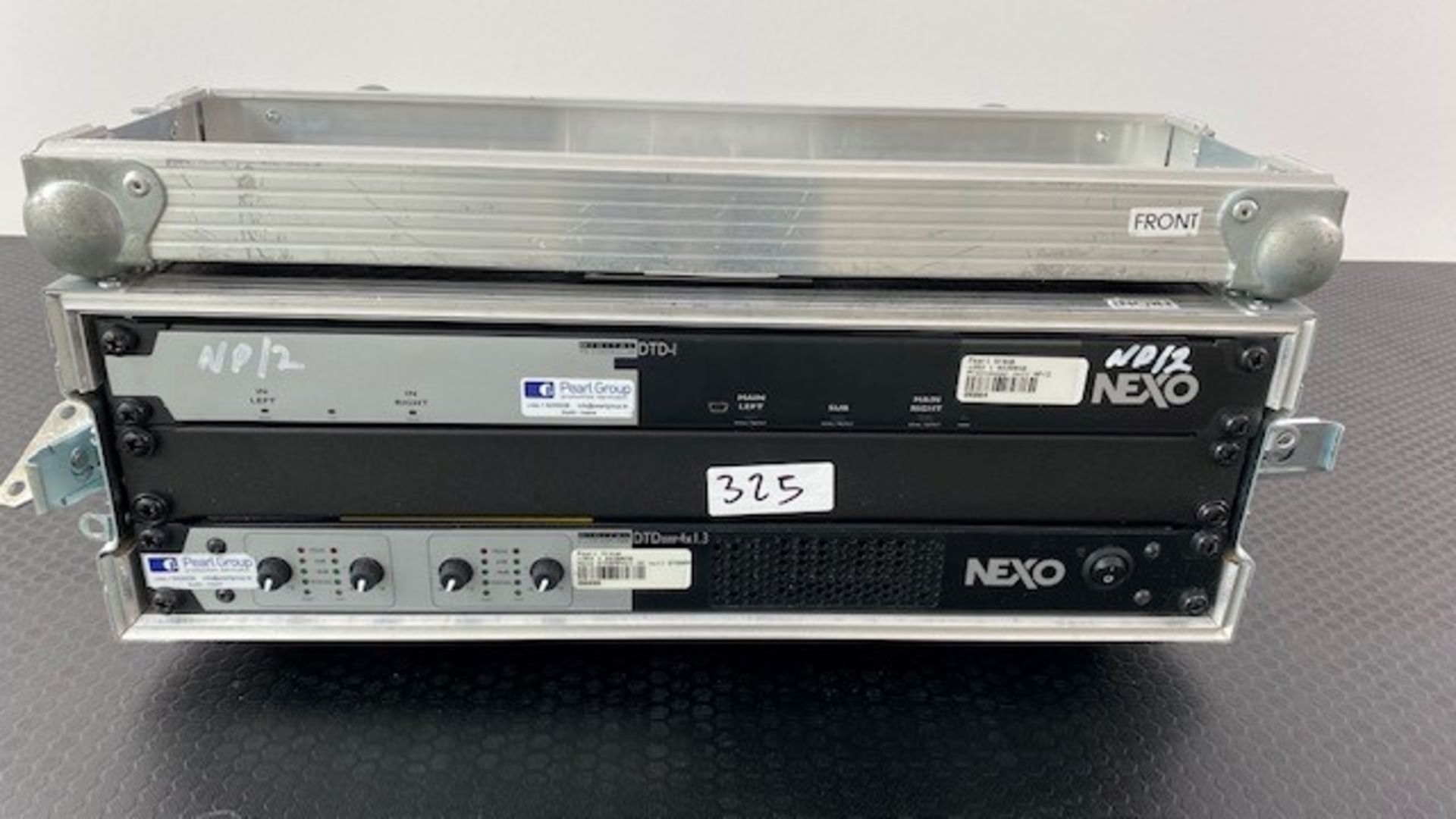 1 x Nexo DTD-AMP4X1.3 Amplifier And 1 x Nexo DTD-I Processor Unit, Patch Panel in Flight Case - Ref: - Image 3 of 4