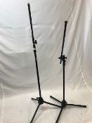 1 x Pair of microphone stands - Ref: 1172 - CL581 - Location: Altrincham WA14