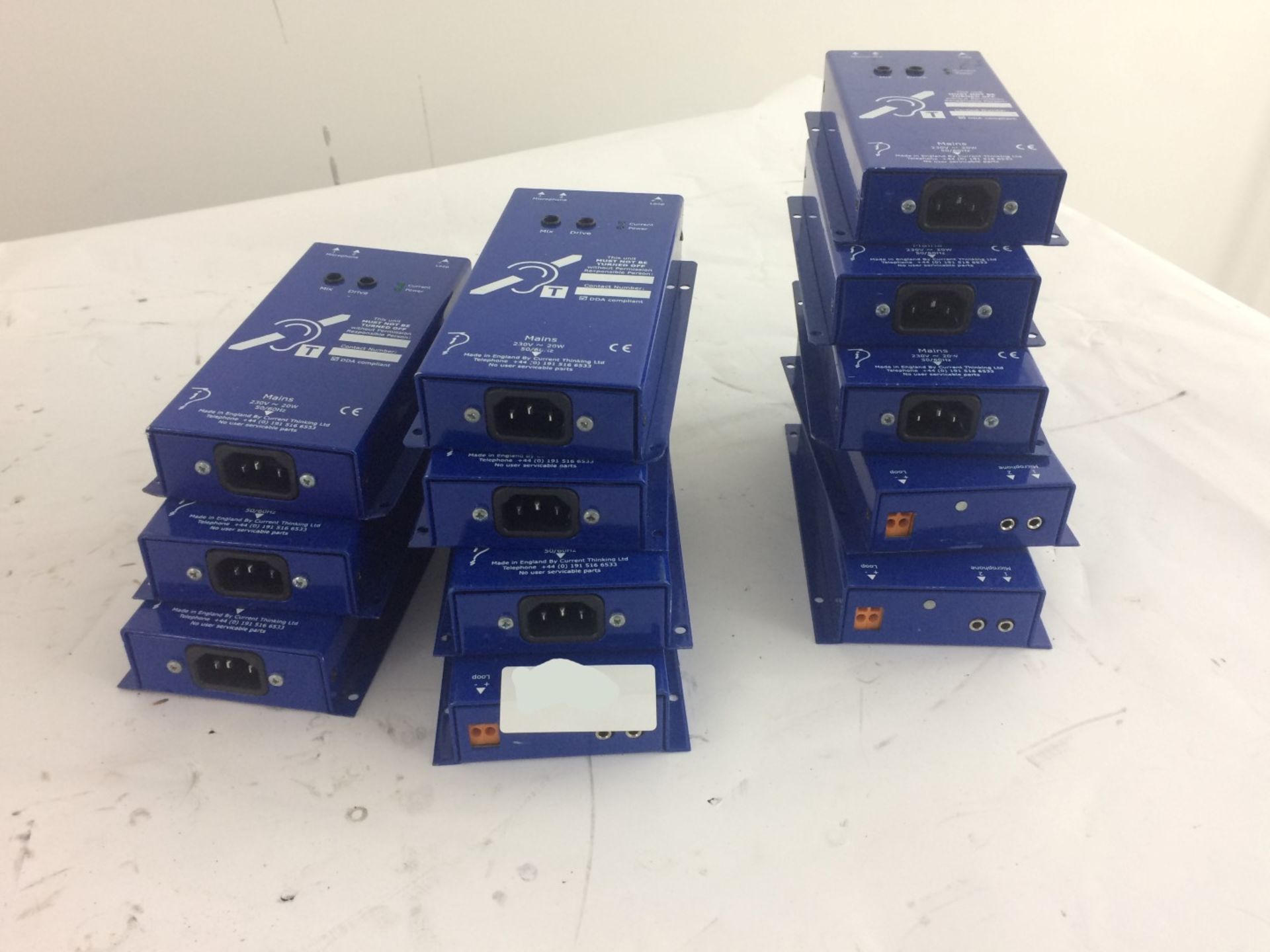 12 x INDUCTION LOOP SYSTEM INDUCTION BOXES Including CABLES (IN BOX) - Ref: 759 - CL581 -