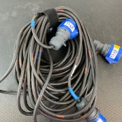 2 X 32Amp Single Phase 20M Cable - Ref: 1368 - CL581 - Location: Altrincham WA14Items will be