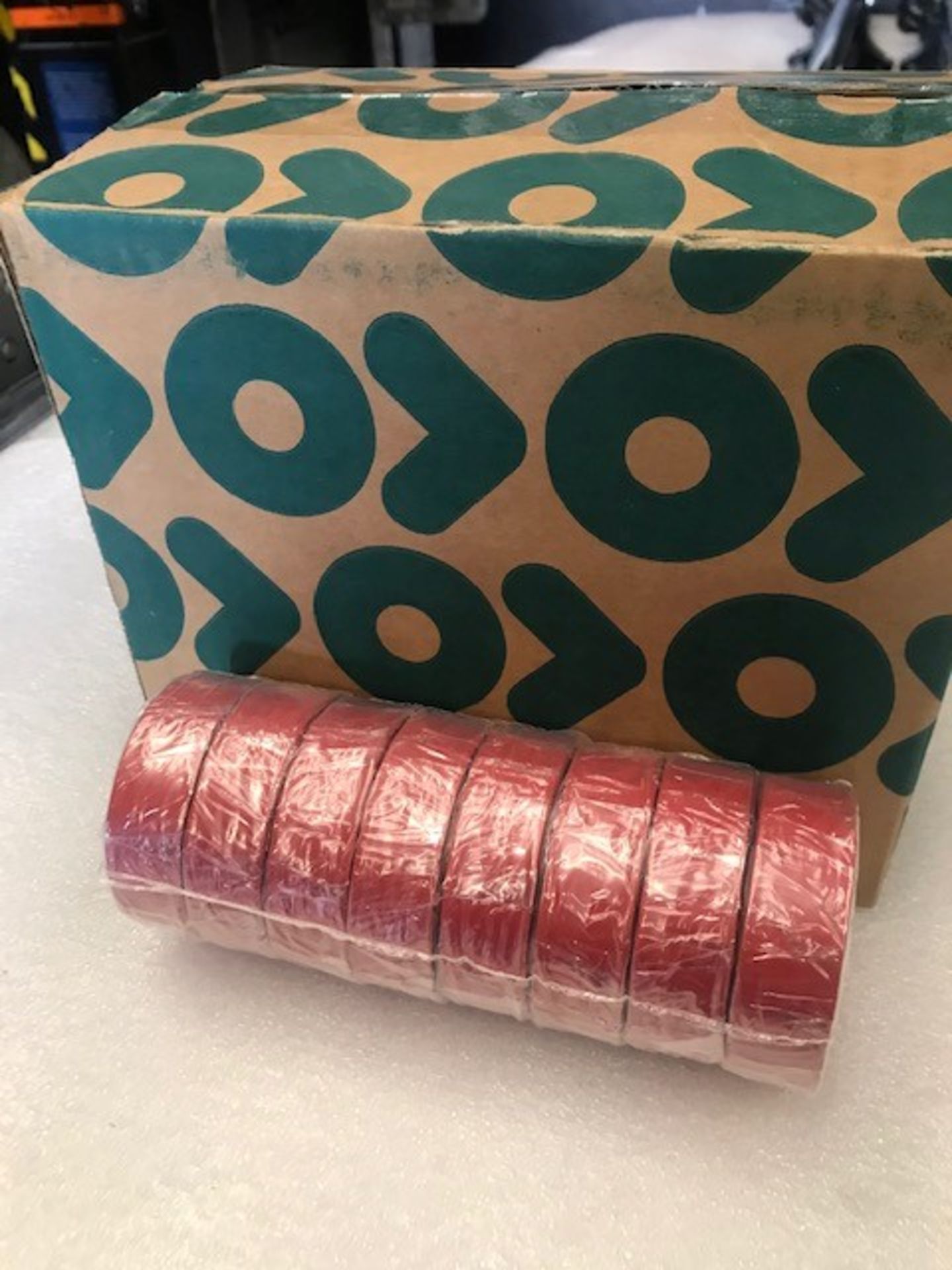 48 x Rolls Of Red PVC Tape - New & Boxed - Ref: 216 - CL581 - Location: Altrincham WA14