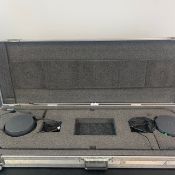 2 X AKG Podium Mics With Base Plates And Long Goose Neck In Flightcase - Ref: 1313 - CL581 -