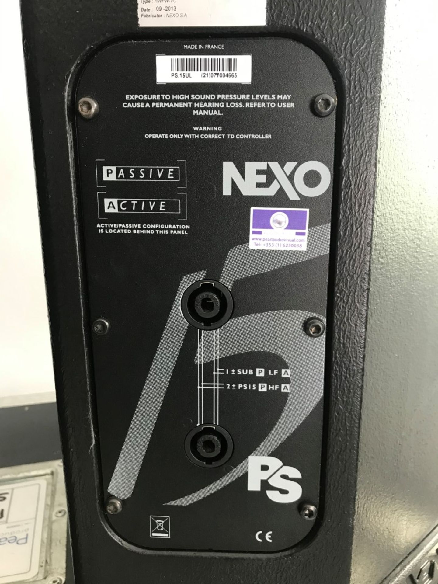 2 x Nexo PS15 R2 Speakers In Dual Flight Case - Ref: 112 - CL581 - Location: Altrincham - Image 2 of 3