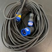 2 X 32Amp Single Phase 20M Cable - Ref: 1370 - CL581 - Location: Altrincham WA14Items will be