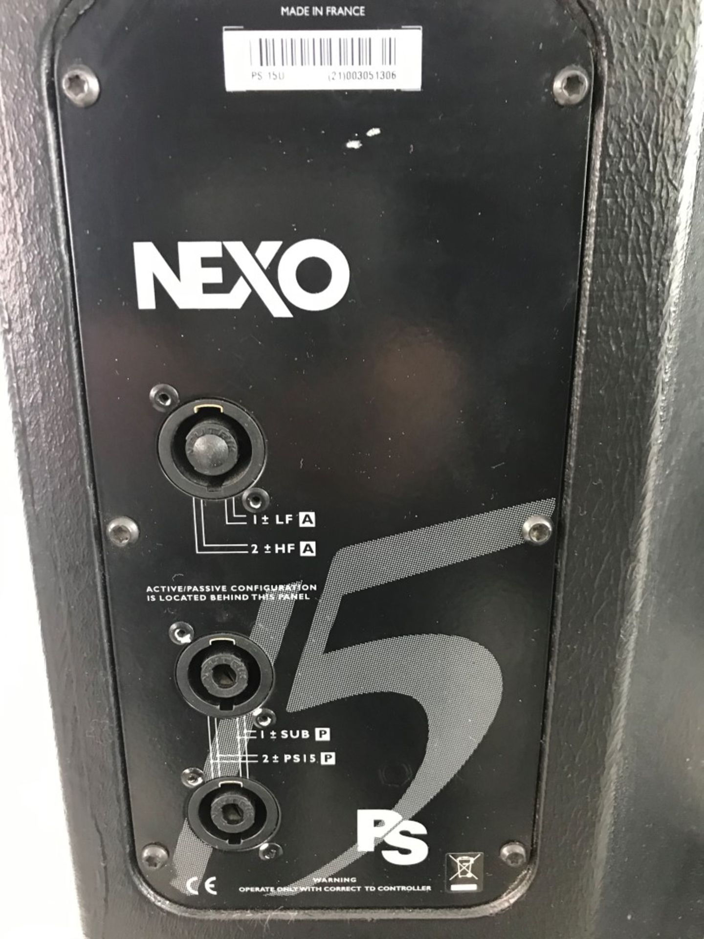 2 x Nexo PS15 Speakers (pair of) In Dual Flight Case - Ref: 106 - CL581 - Location: Altrincham - Image 3 of 3