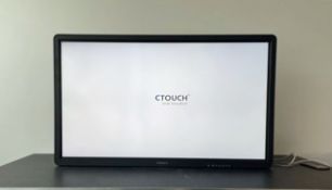 1 x C-Touch 55" LED Monitor In A Dual Wheeled Flight Case - Ref: 149 - CL581 - Location: