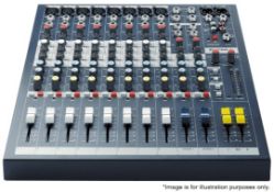 1 x Soundcraft EPM8 8 Channel Passive Mixing Desk In Flight Case - Ref: 128 - CL581 - Location: