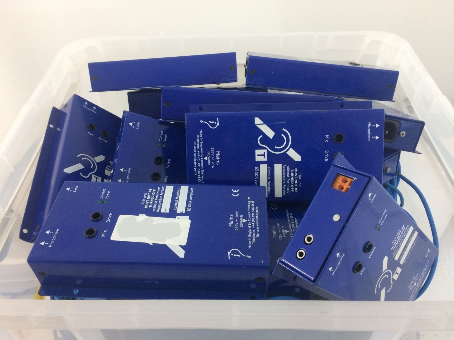 12 x INDUCTION LOOP SYSTEM INDUCTION BOXES Including CABLES (IN BOX) - Ref: 759 - CL581 - - Image 3 of 3
