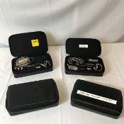 4 X Headsets In Case With Extra Connections - Ref: 6215 - CL581 - Location: Altrincham WA14Items