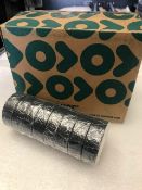 48 x Rolls Of Black PVC Tape - New & Boxed - Ref: 285 - CL581 - Location: Altrincham WA14
