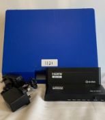 2x AV:link 4K HDMI Splitters with PSU in a plastic case - Ref: 1121 - CL581 - Location: Altrincham