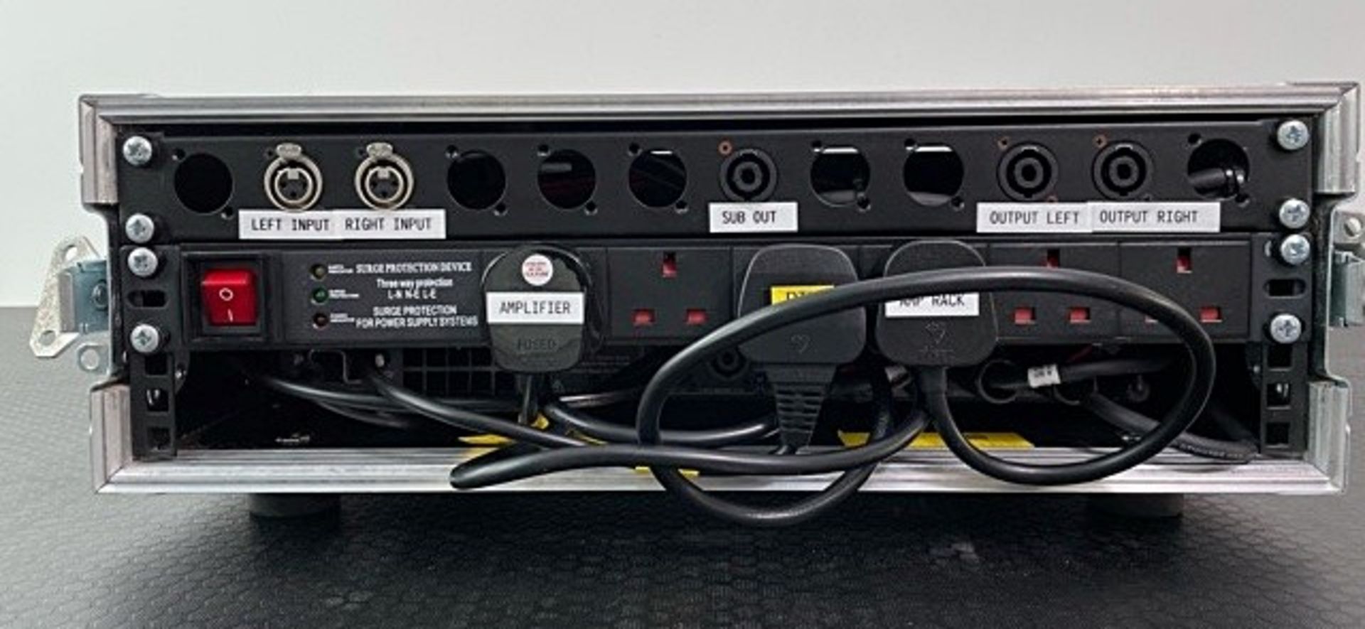 1 x Nexo DTD-AMP4X1.3 Amplifier And 1 x Nexo DTD-I Processor Unit, Patch Panel in Flight Case - Ref: - Image 2 of 4