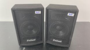 2 x ProSound PSO8 Passive 100 Watt Speakers A/F - Ref: 909 - CL581 - Location: Altrincham WA14