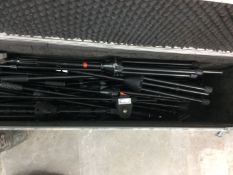 8 x MICROPHONE Stands - In Flight Case - Ref: 787 - CL581 - Location: Altrincham WA14