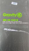 1 x Gravity MS23 XLR B Microphone Stand With XLR Connector & Gooseneck - New In Box