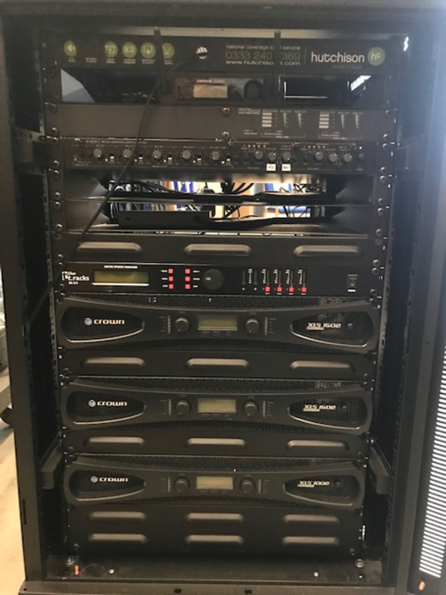 Complete Rack Unit Comprised of - 3 x Crown XLS 1502 AMP, The T.Racks ...