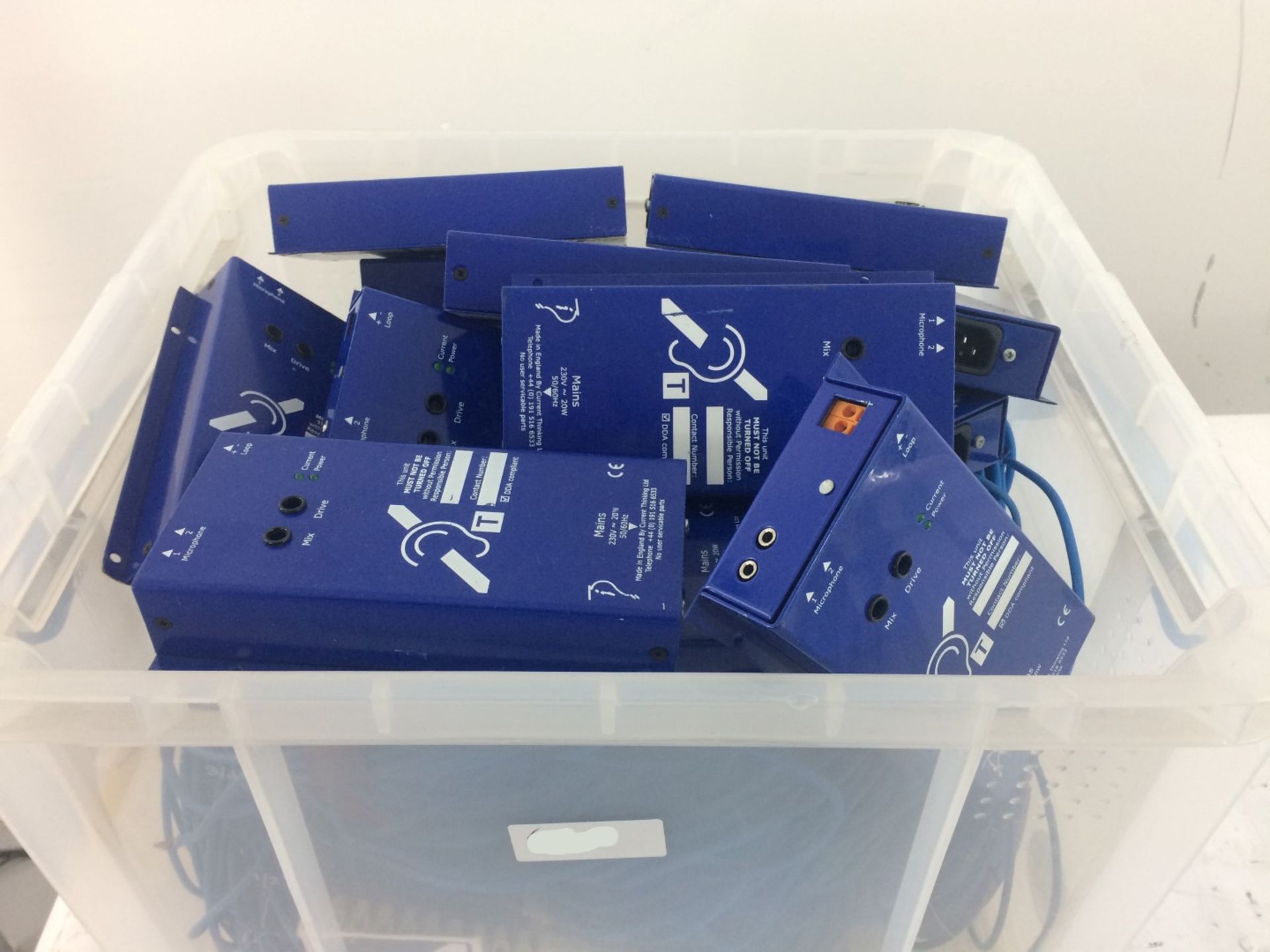 12 x INDUCTION LOOP SYSTEM INDUCTION BOXES Including CABLES (IN BOX) - Ref: 759 - CL581 - - Image 2 of 3