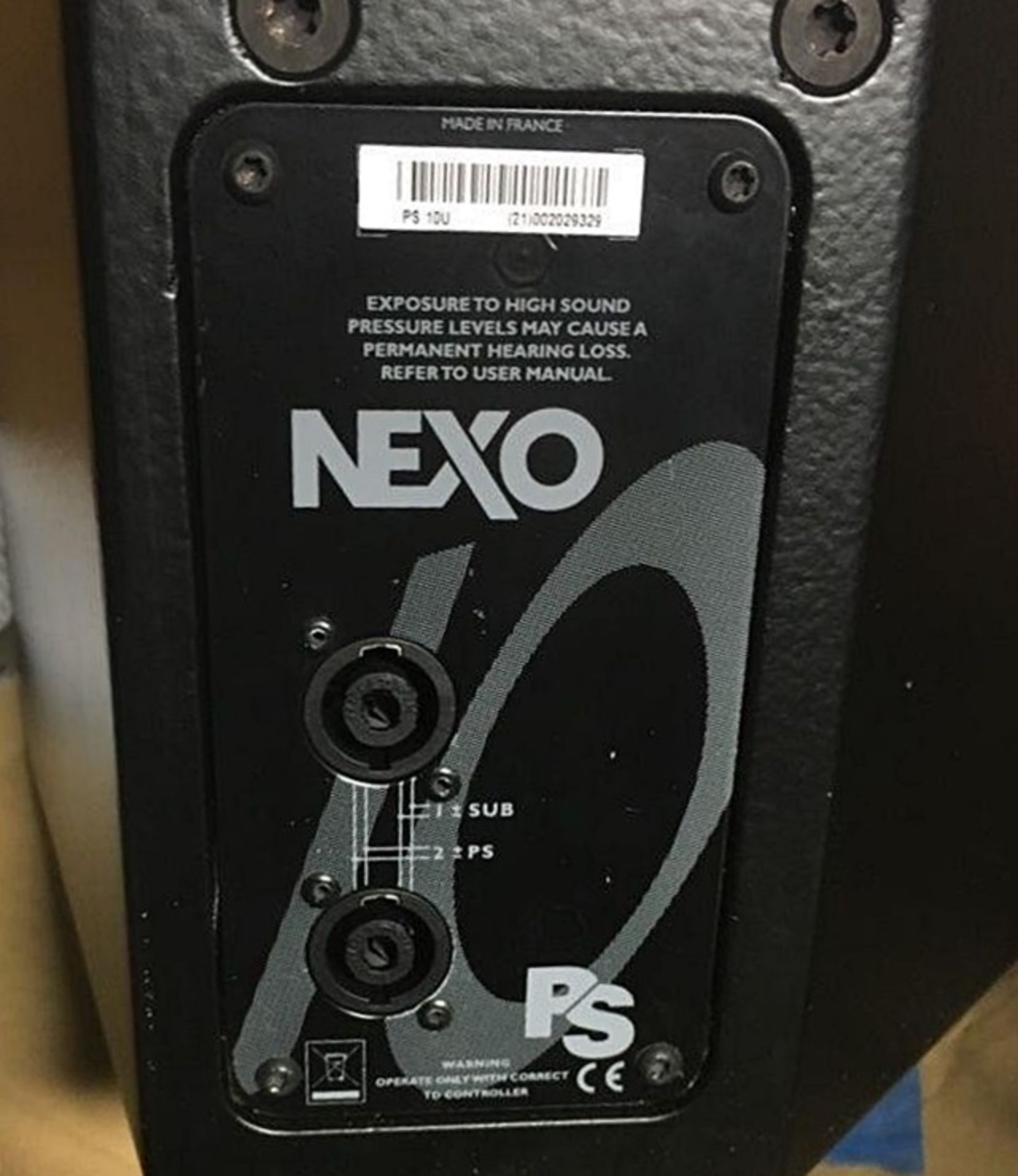 Set Of 4 x Nexo PS10 Loudspeakers In A Flight Case - Ref: 435 - CL581 - Location: Altrincham WA14 - Image 2 of 3