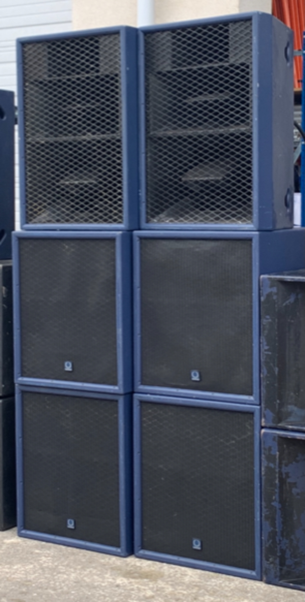 3 x Turbosound Floodlight Series TFL-760HT Speakers Passive Tops & 6 x TSW-118 Passive Subs - Ref: