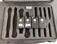 4 x Shure UR1 Transmitters In Plastic Case - Ref: 400 - CL581 - Location: Altrincham WA14Items