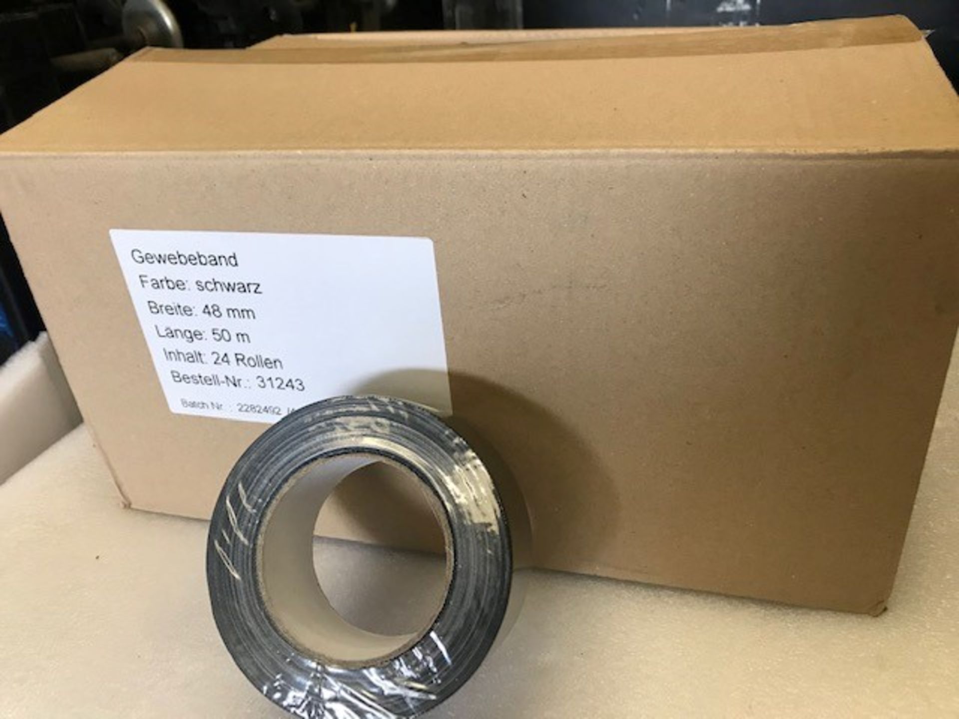 24 x Rolls Of Black Gaffer Tape - New & Boxed - Ref: 232 - CL581 - Location: Altrincham WA14