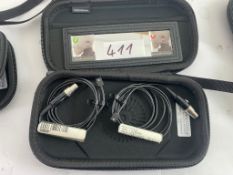 2 x Shure 93 Mics In Bags - Ref: 411 - CL581 - Location: Altrincham WA14Items will be available to