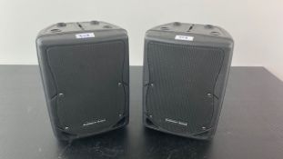 2 x American Audio XSP-8A Active Speakers 200 Watts A/F - Ref: 908 - CL581 - Location: Altrincham