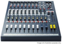1 x Soundcraft EPM8 8 Channel Passive Mixing Desk In Flight Case - Ref: 127 - CL581 - Location: