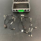 2 X AKG Fitness Headsets Mics In Case With Adapters - Ref: 1301 - CL581 - Location: Altrincham Wa14