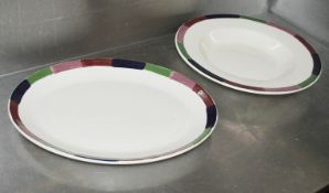50 x Assorted STEELITE Commercial Dinner Plates - More Information To Follow